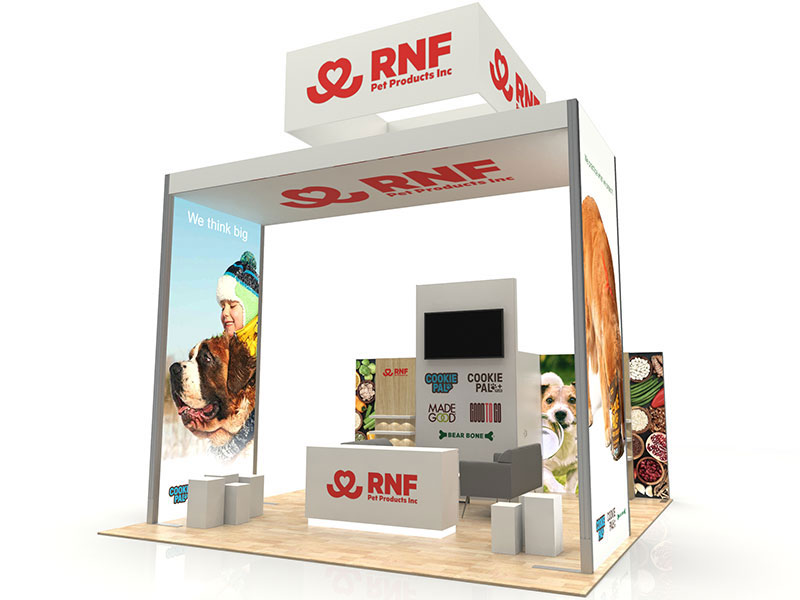 20x20 exhibit booth display