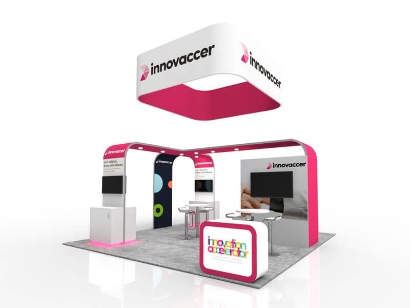 20x20 exhibit booth display
