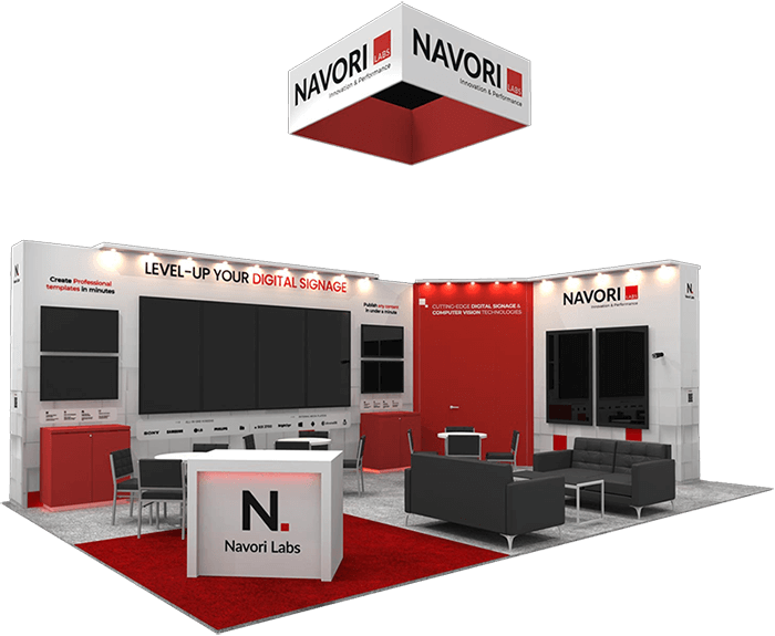 Navori exhibit booth display available in the Daytona Beach and Palm Coast, FL