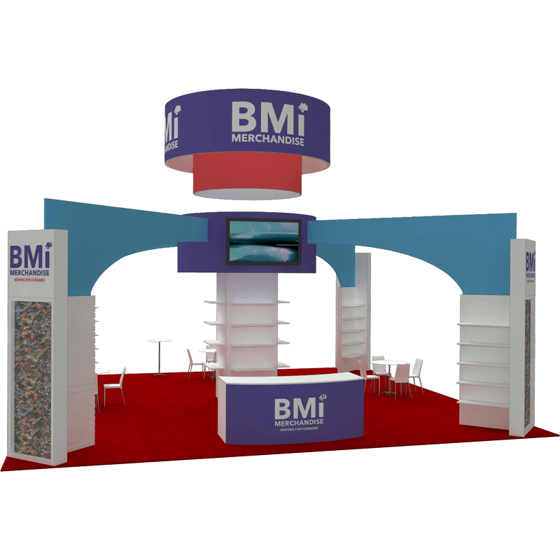 BMI Merchandise exhibit booth
