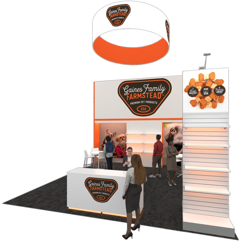 Gaines Family Farmstead exhibit booth