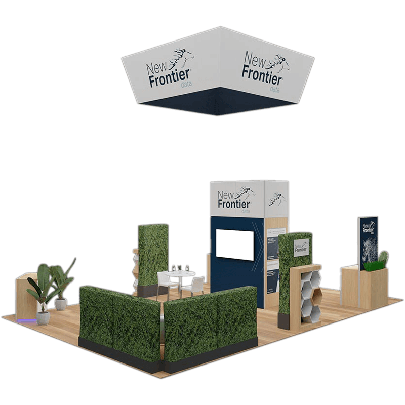 New Frontier exhibit booth
