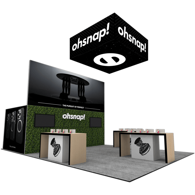 OhSnap exhibit booth