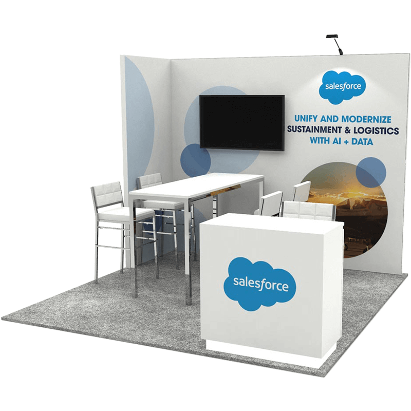 Salesforce exhibit booth