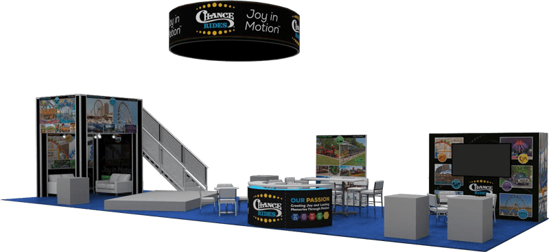 Chance Rides exhibit booth