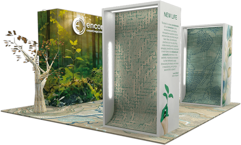 Encore Carpet exhibit booth