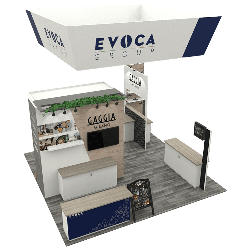 Evoca Group exhibit booth