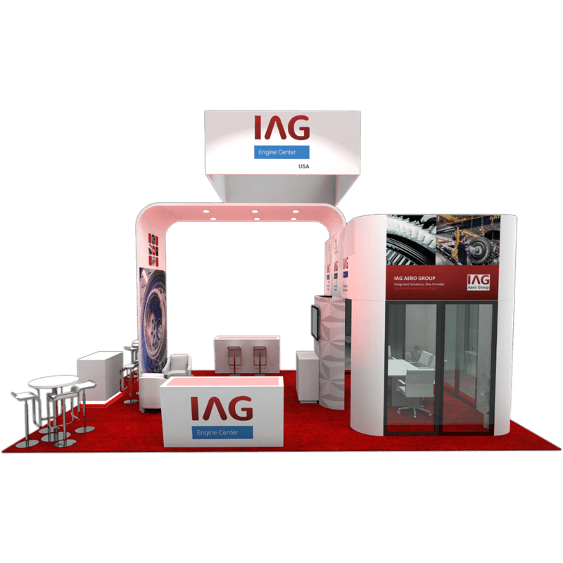 IAG exhibit booth available in the Daytona Beach and Palm Coast, FL