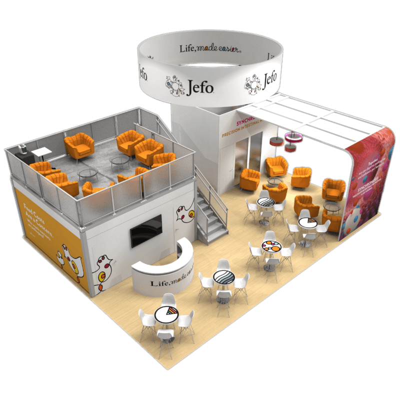 Jefo exhibit booth