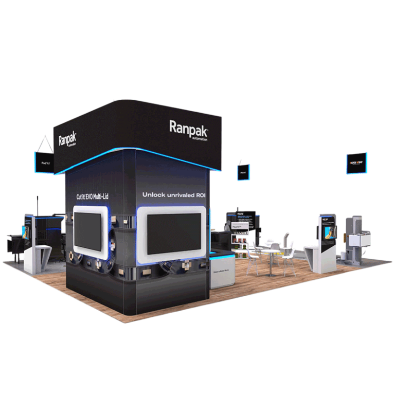 Ranpak Island Booth Displays in Atlanta & Las Vegas