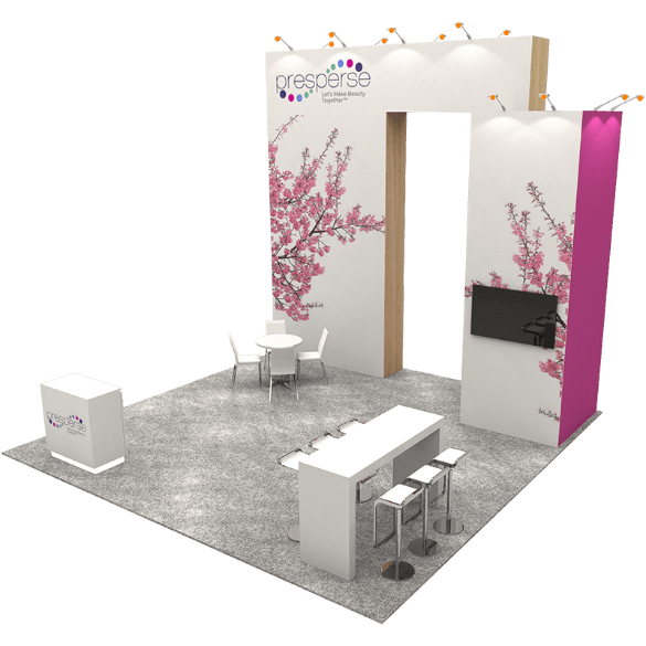 Presperse exhibit booth display