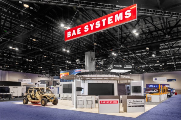 BAE Systems exhibit booth at IITSEC 2025