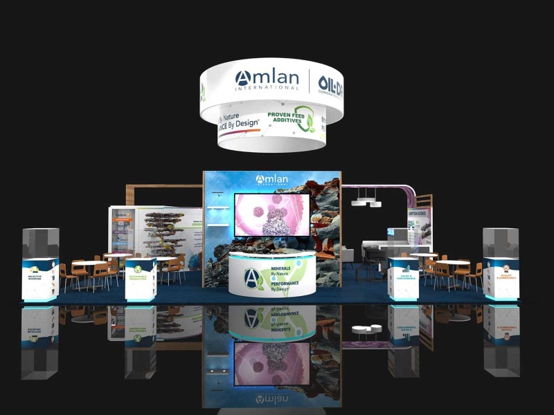 Amlan 30x40 trade show exhibit display