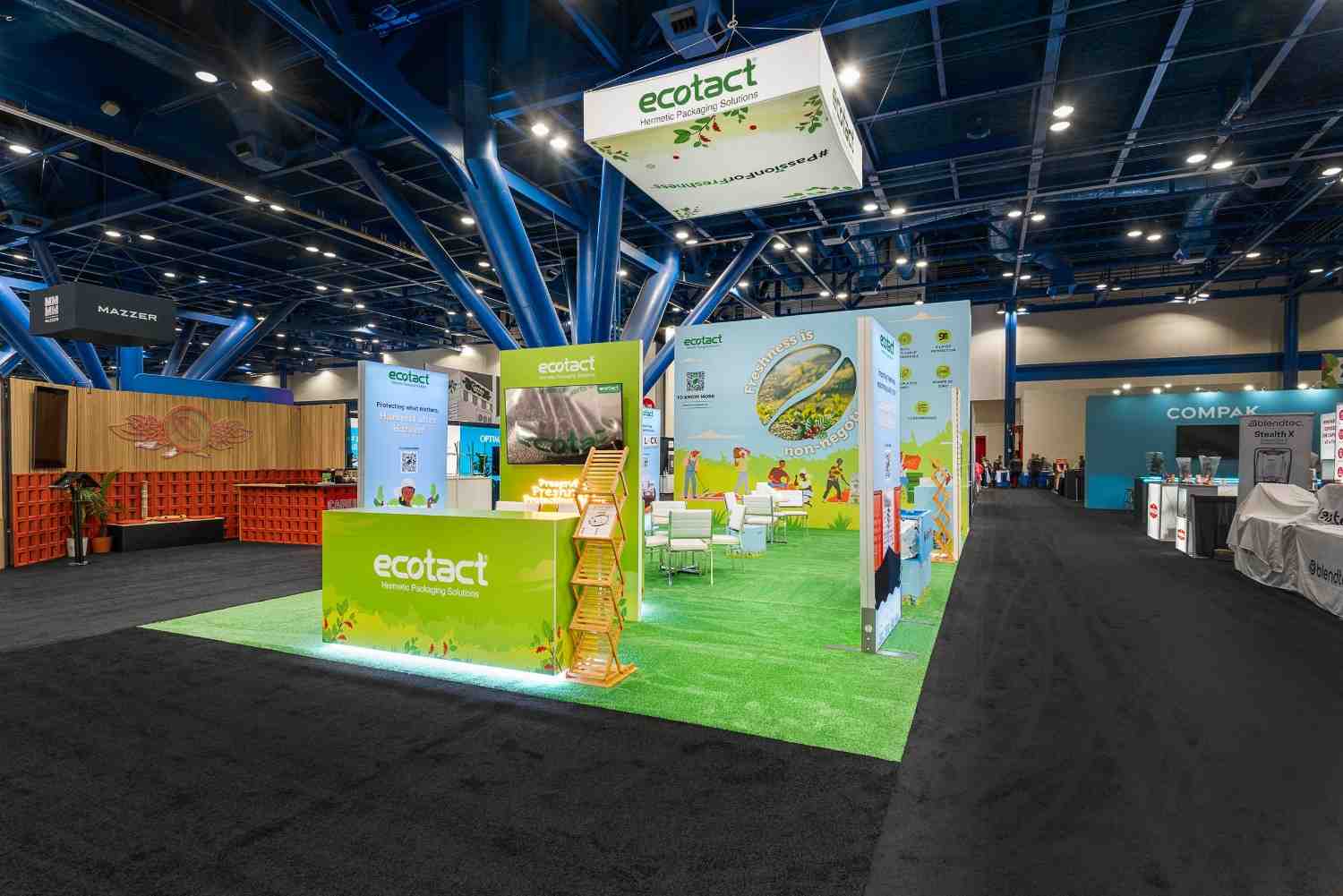 Ecotact exhibit setup at SCA event