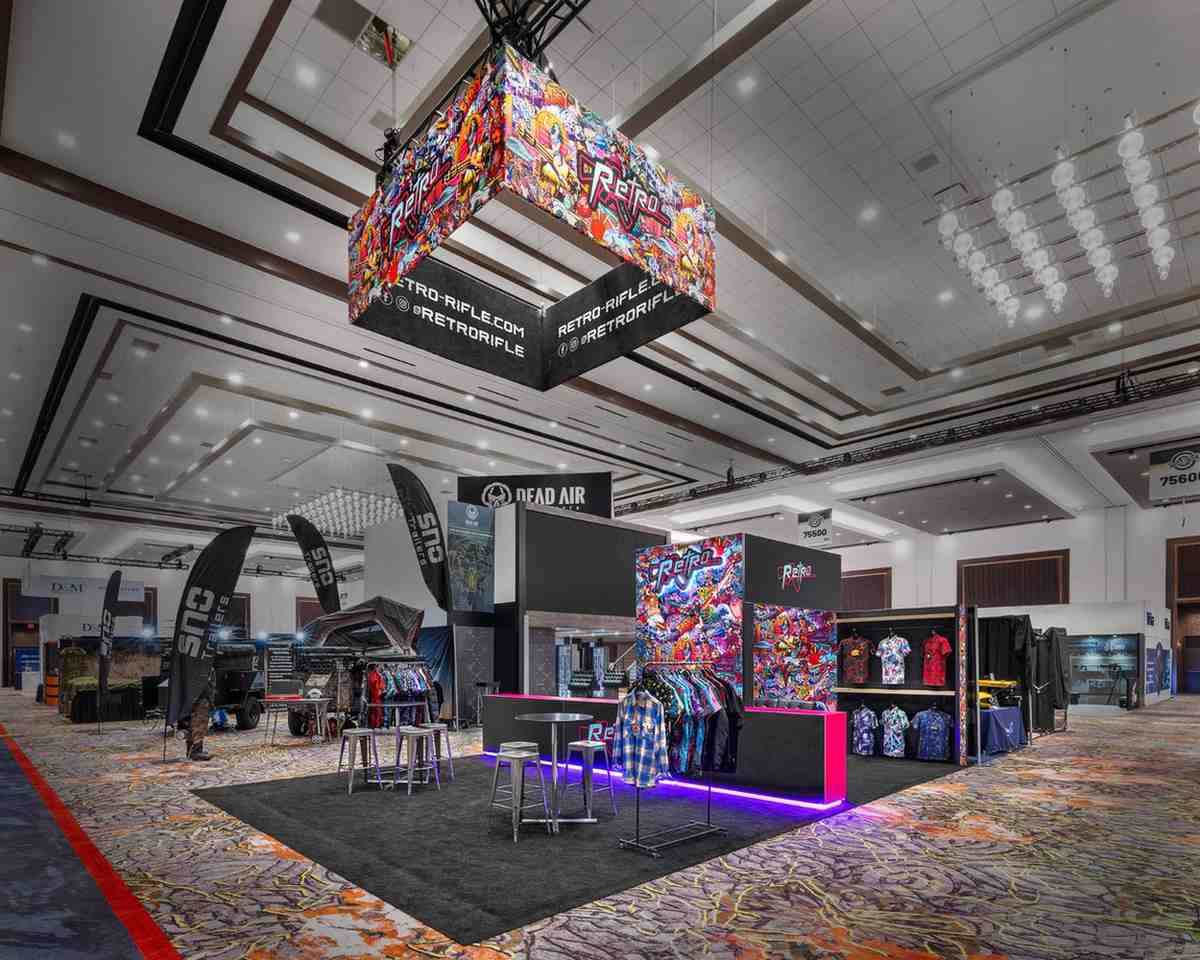 Retro Rifle booth design for SS 2025 show