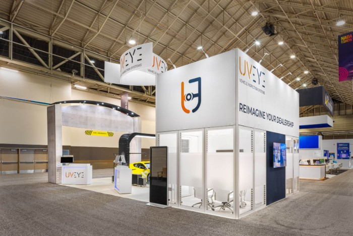 UVEYE trade show booth display