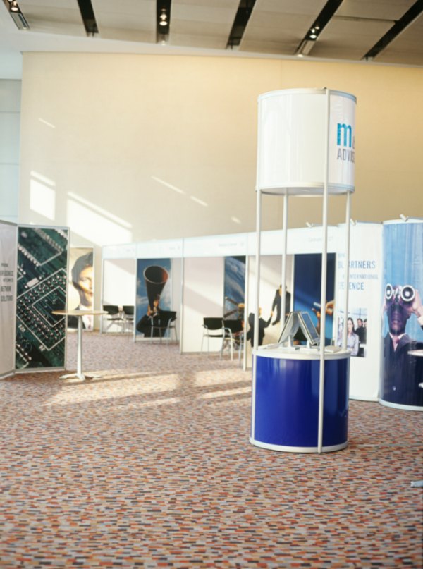 Rental trade show booth setups