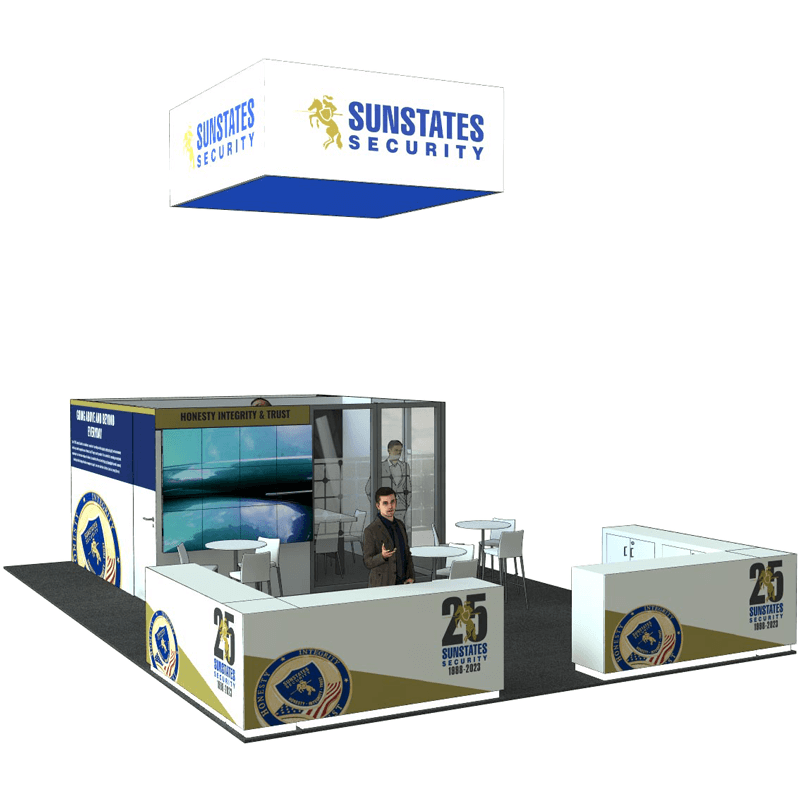 Sunstates Security exhibit booth