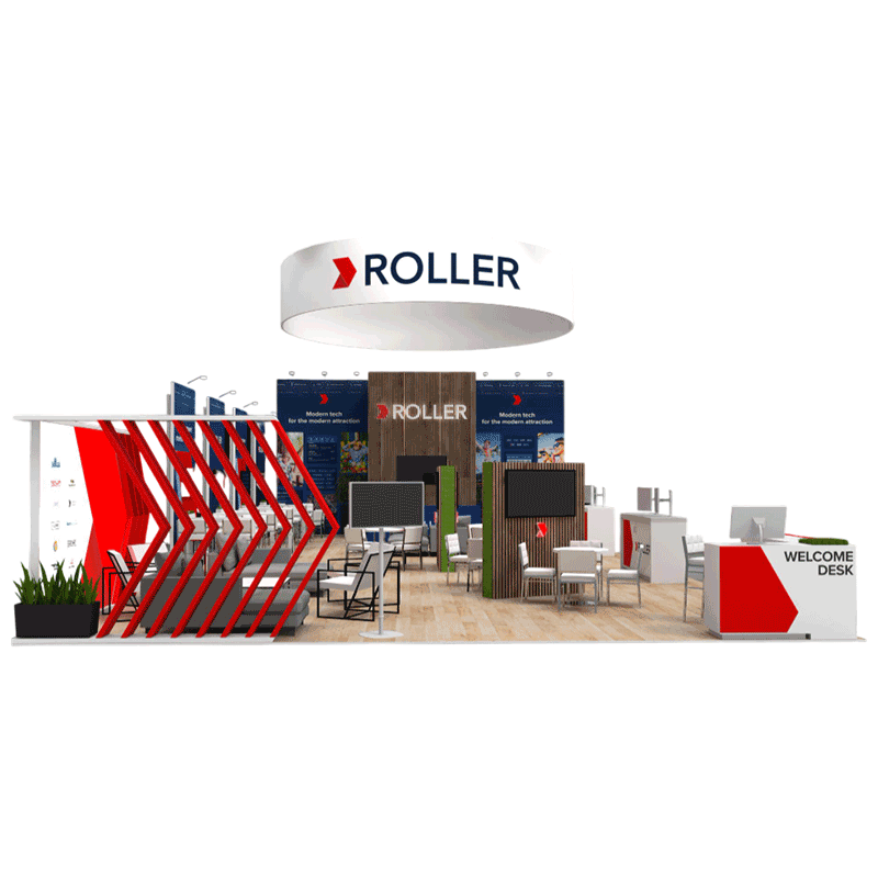 Roller booth