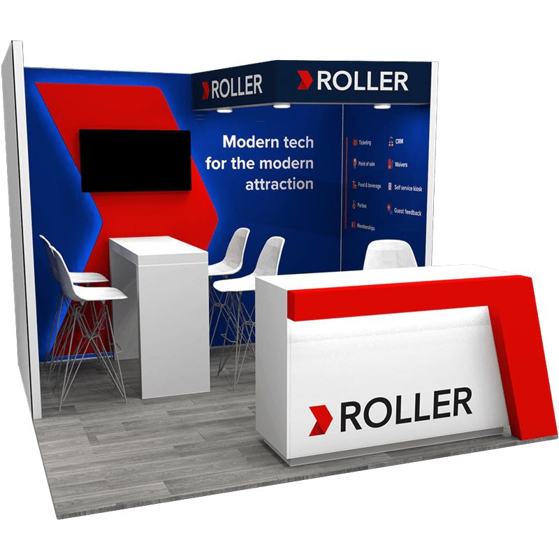 Smart exhibit design showcasing in-line layout at a trade show in Orlando, FL